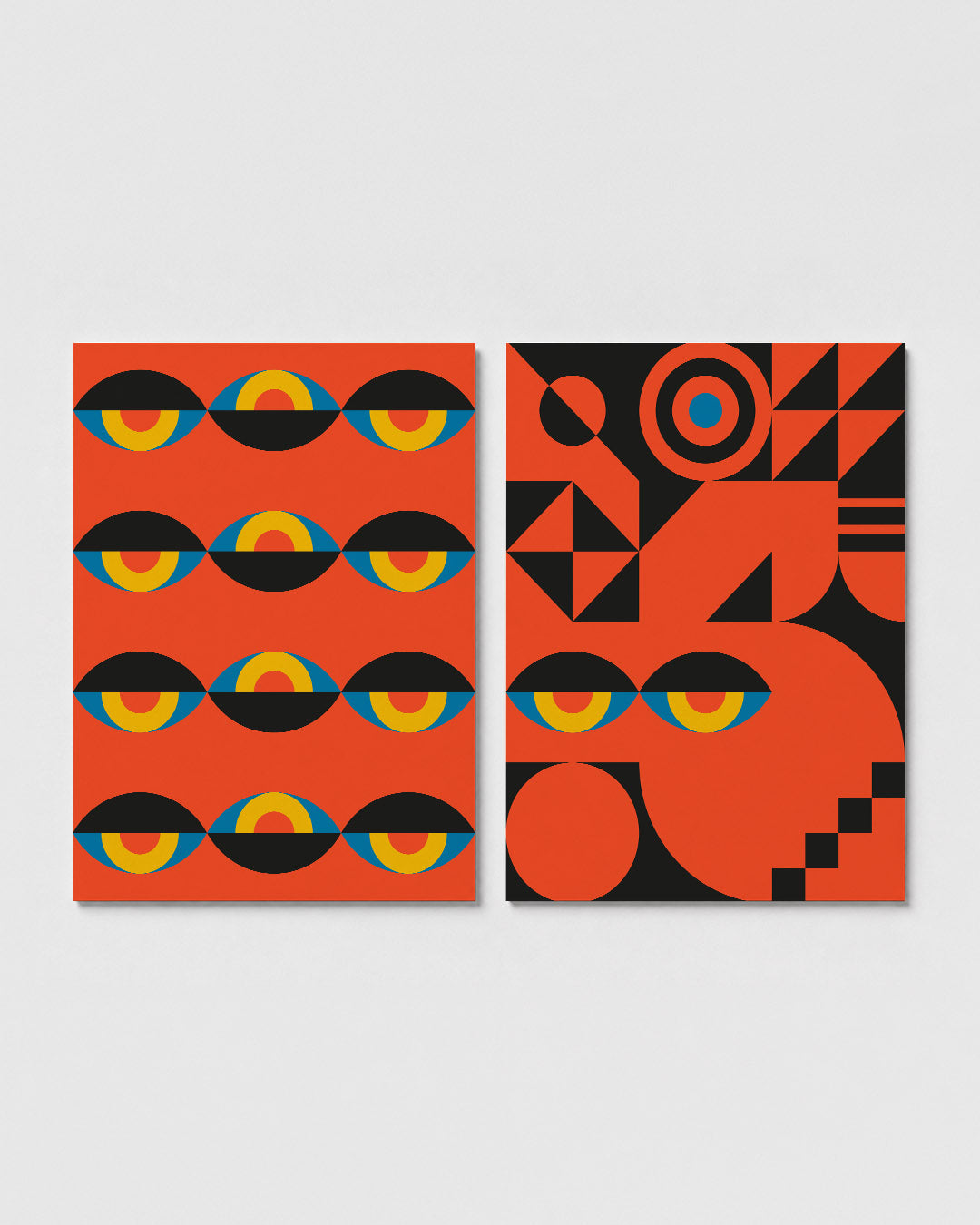 Oogvormen en kleur Posterset