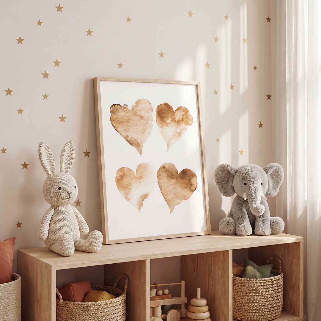 Vier harten Poster