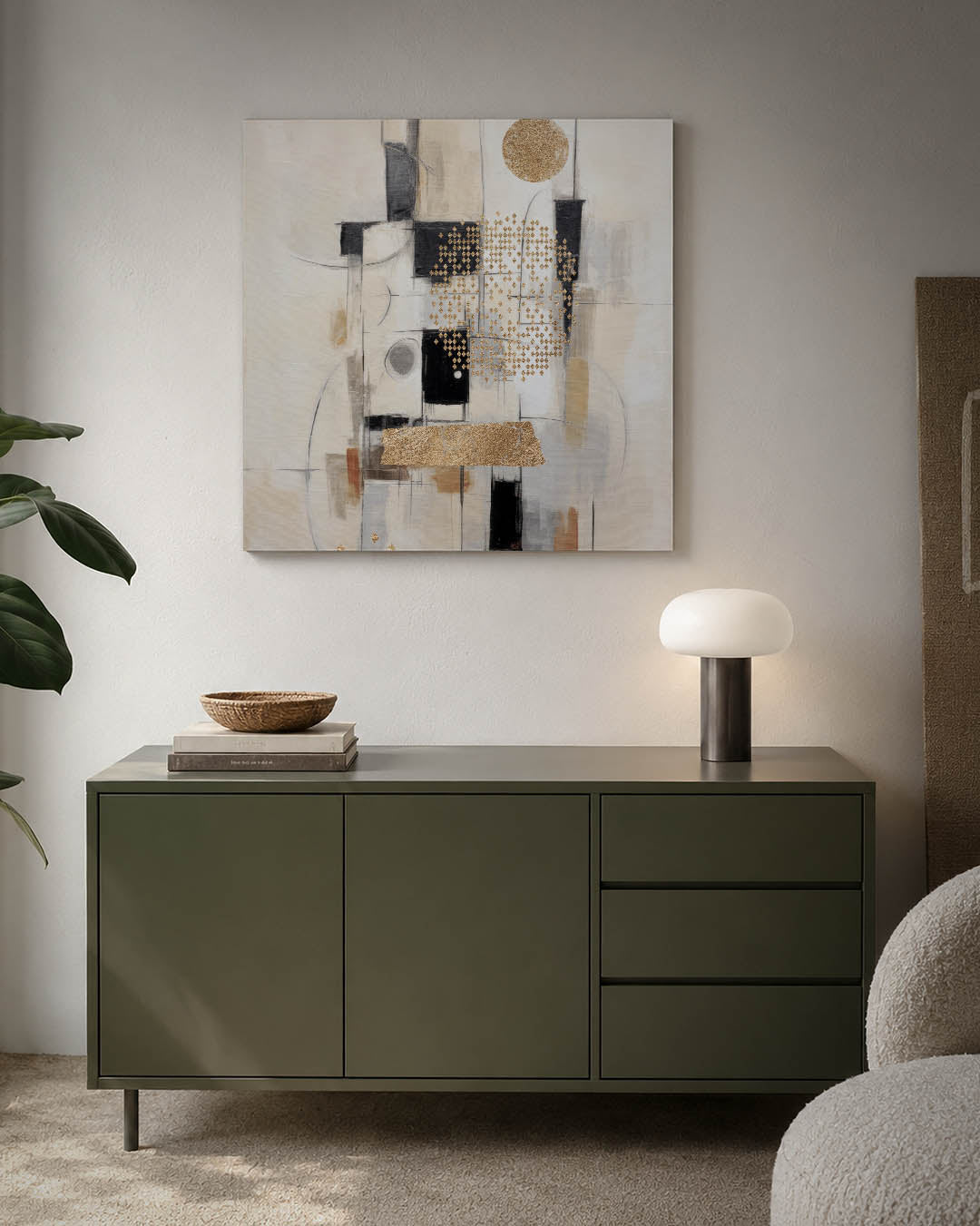 Geometrische compositie Kunstwerk