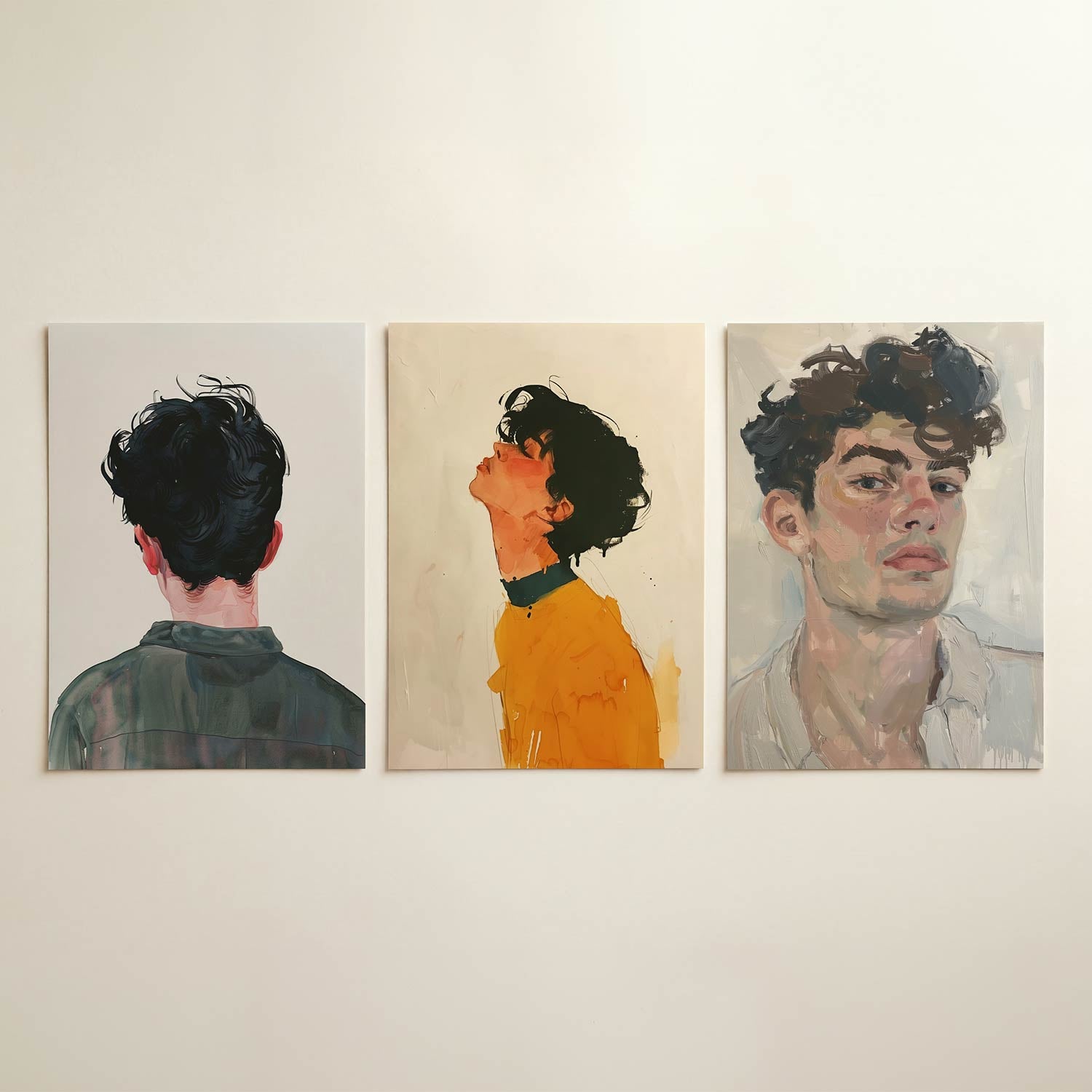 Achterzijde portret Posterset