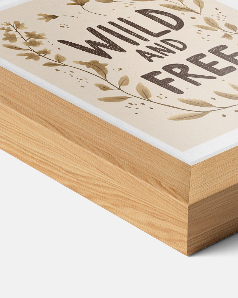 Wild and Free Boho Poster-WallArtistic