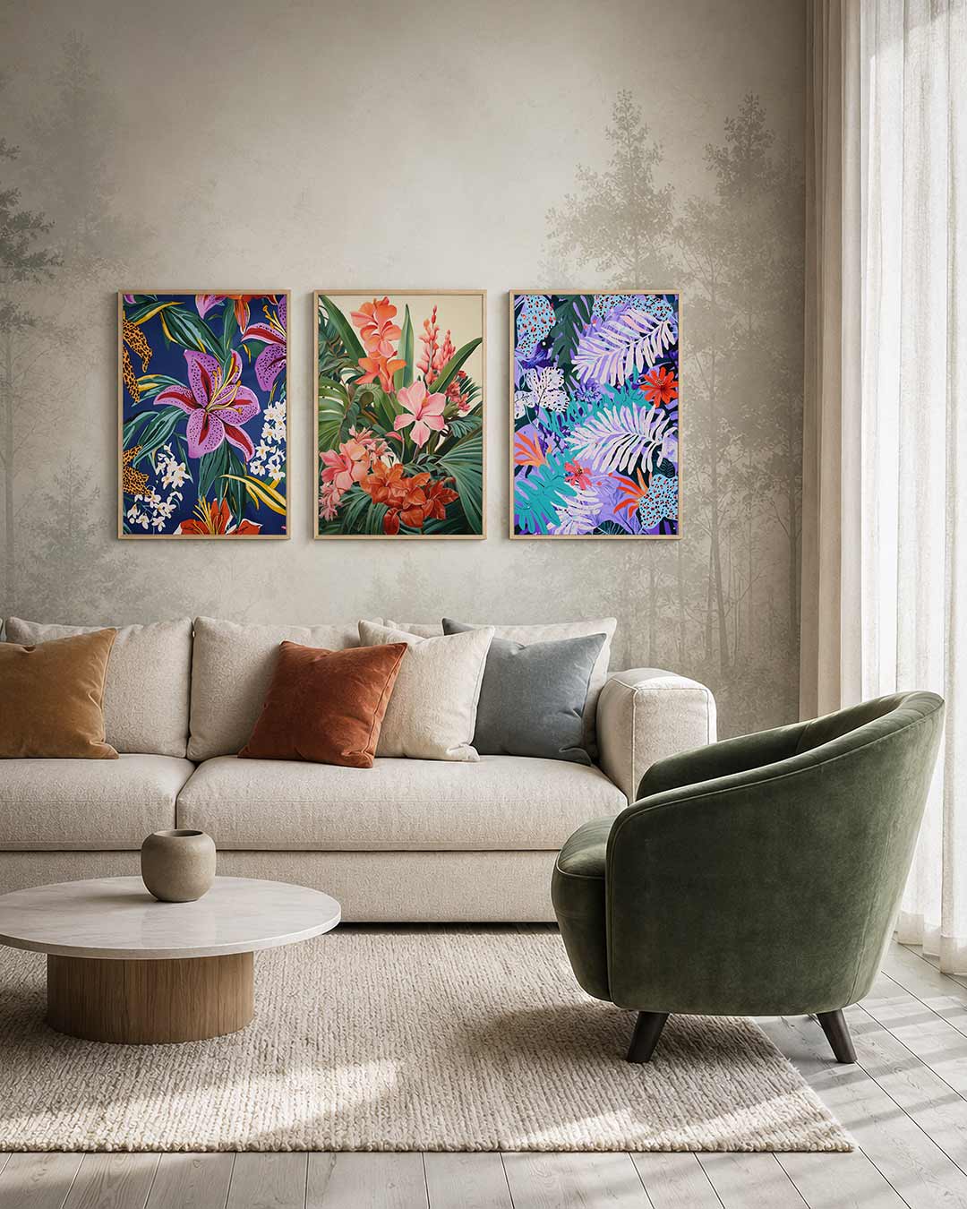 Bloemrijke kleurenpracht Posterset