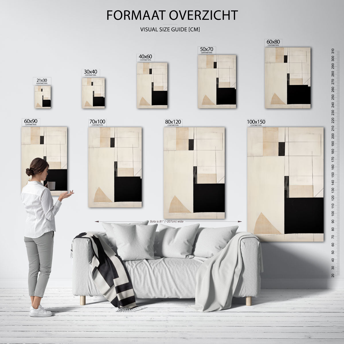 Abstracte vormen Poster