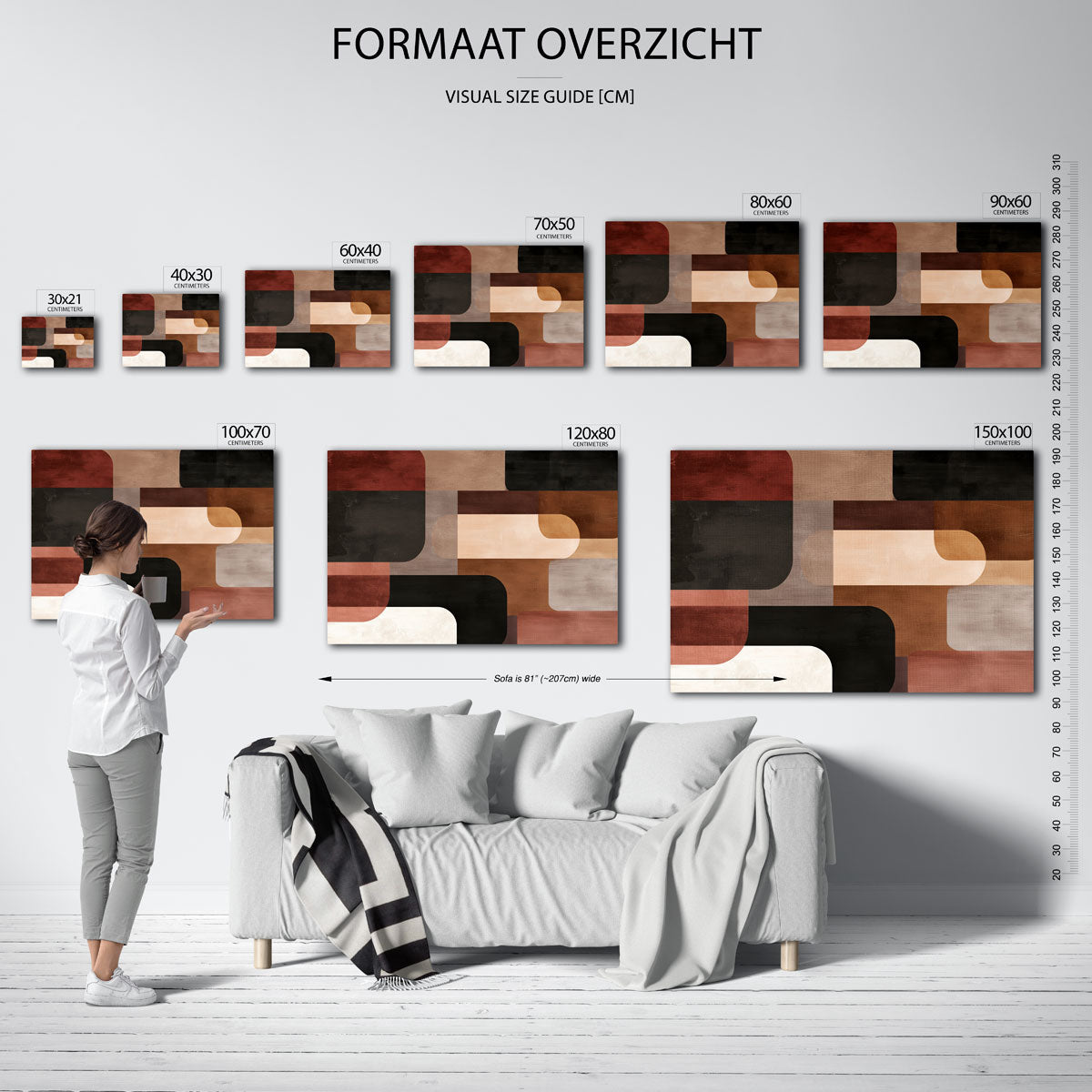 Abstracte vormen Poster