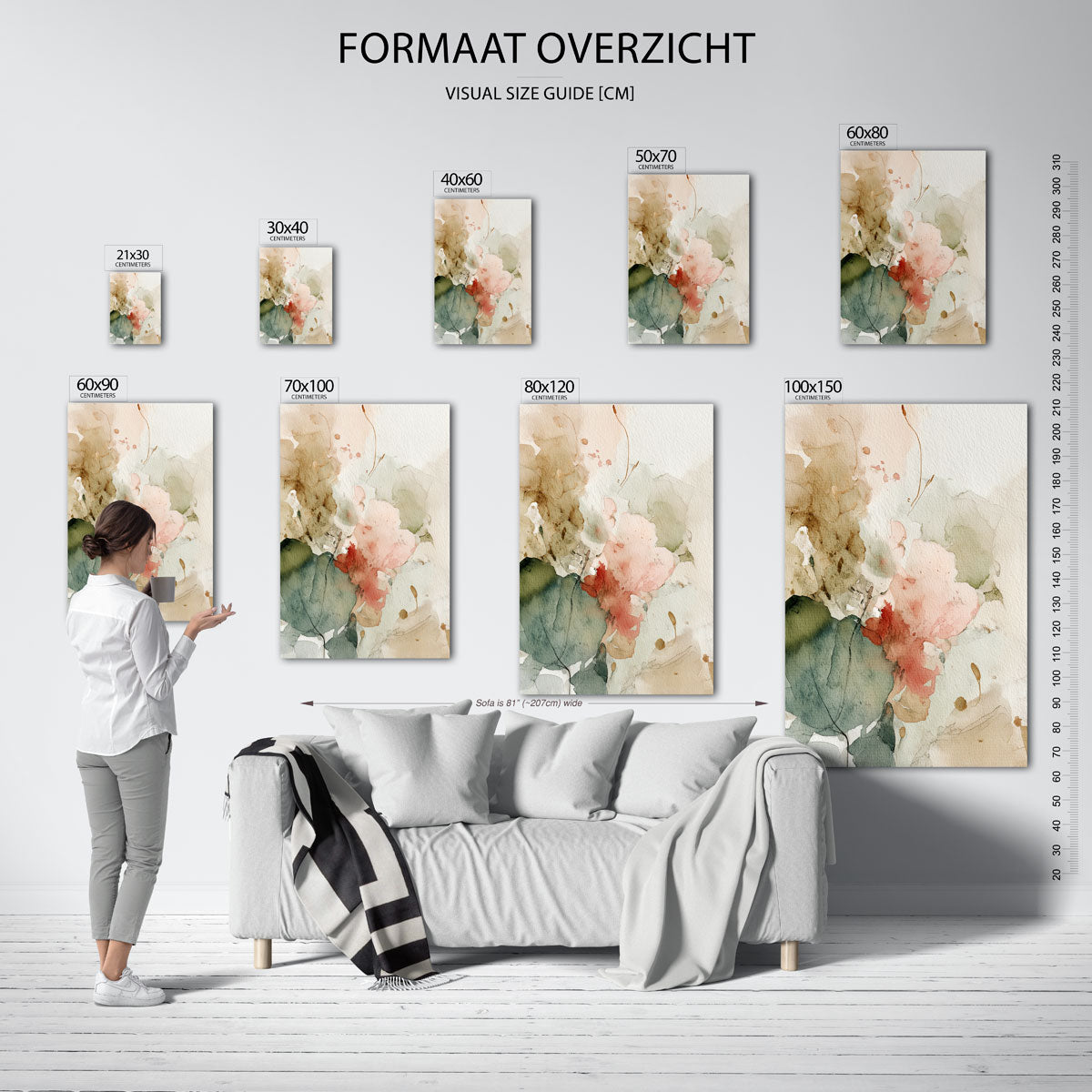 Abstracte vormen Poster