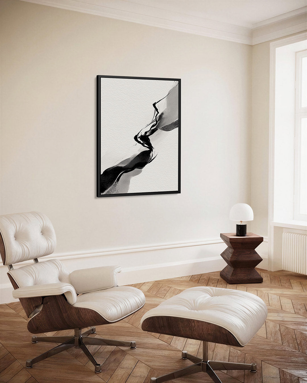 Dynamische lijnenspel Kunstwerk