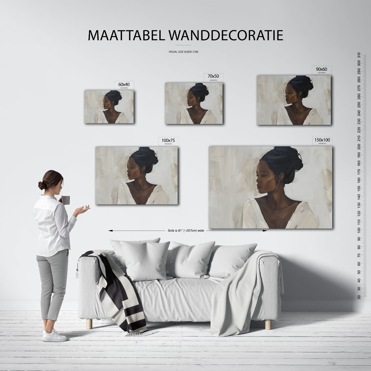 Portretstudie Kunstwerk