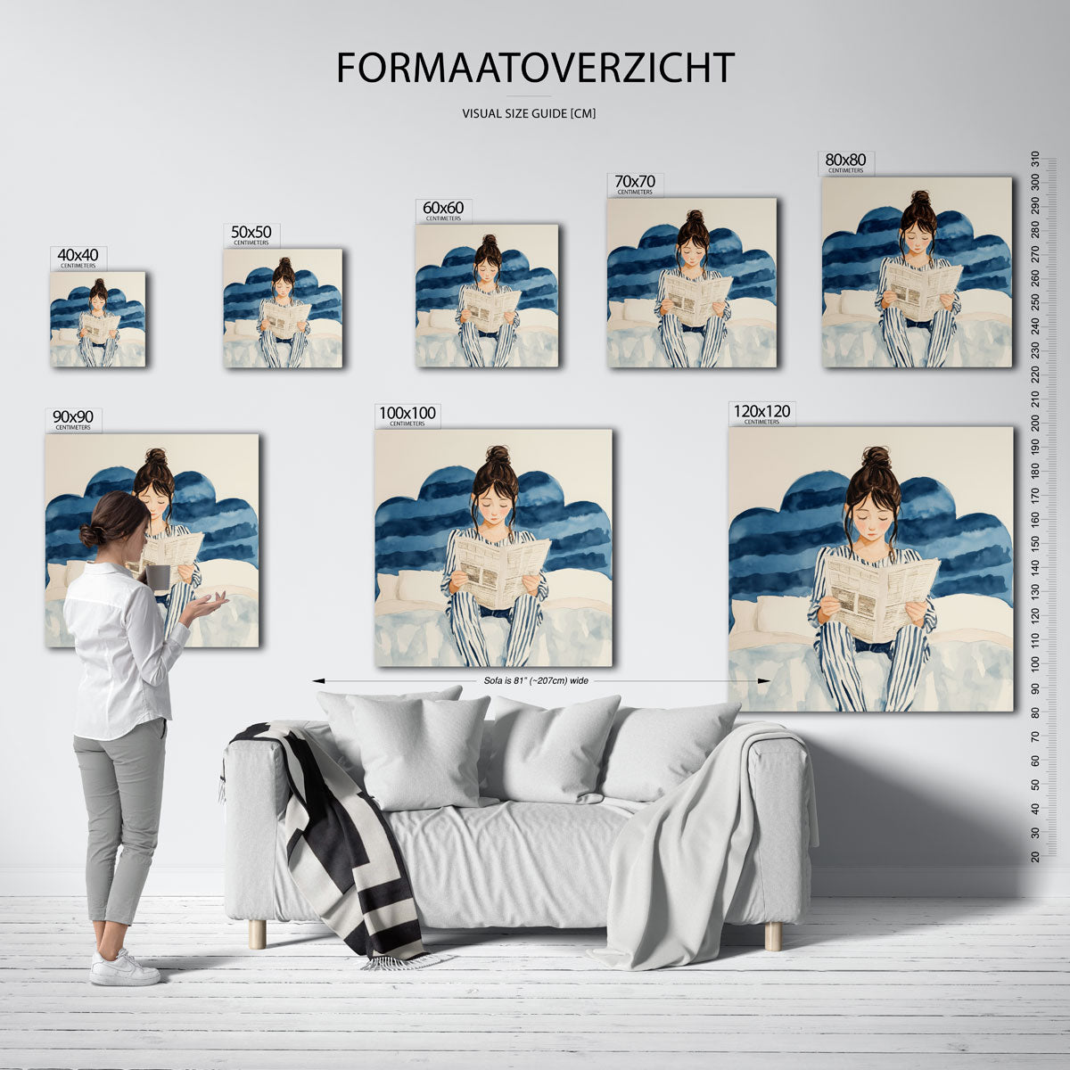 Lezend meisje Poster