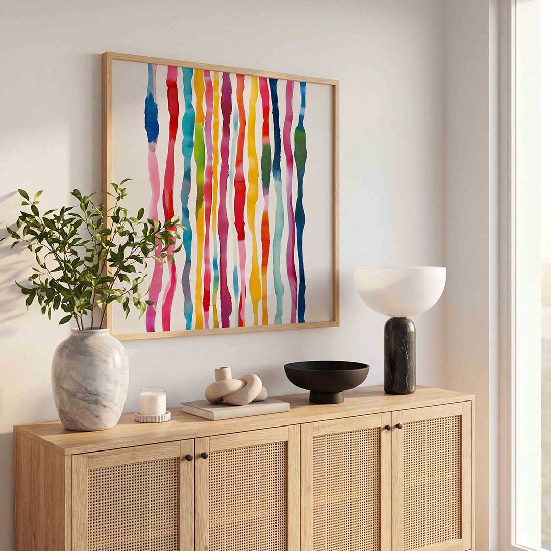 Verticale strepen Poster