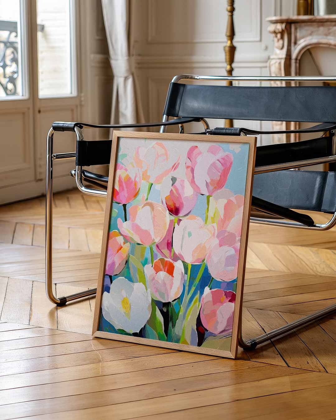 Kleurrijke Tulpenpracht Poster-WallArtistic