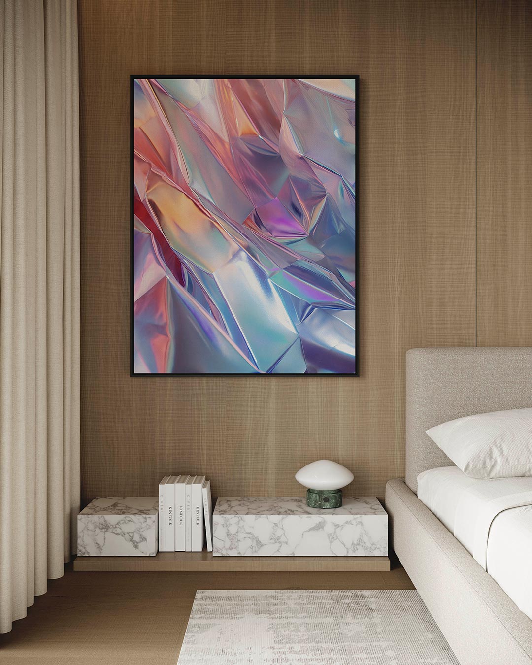 Reflecterende kleuren Kunstwerk