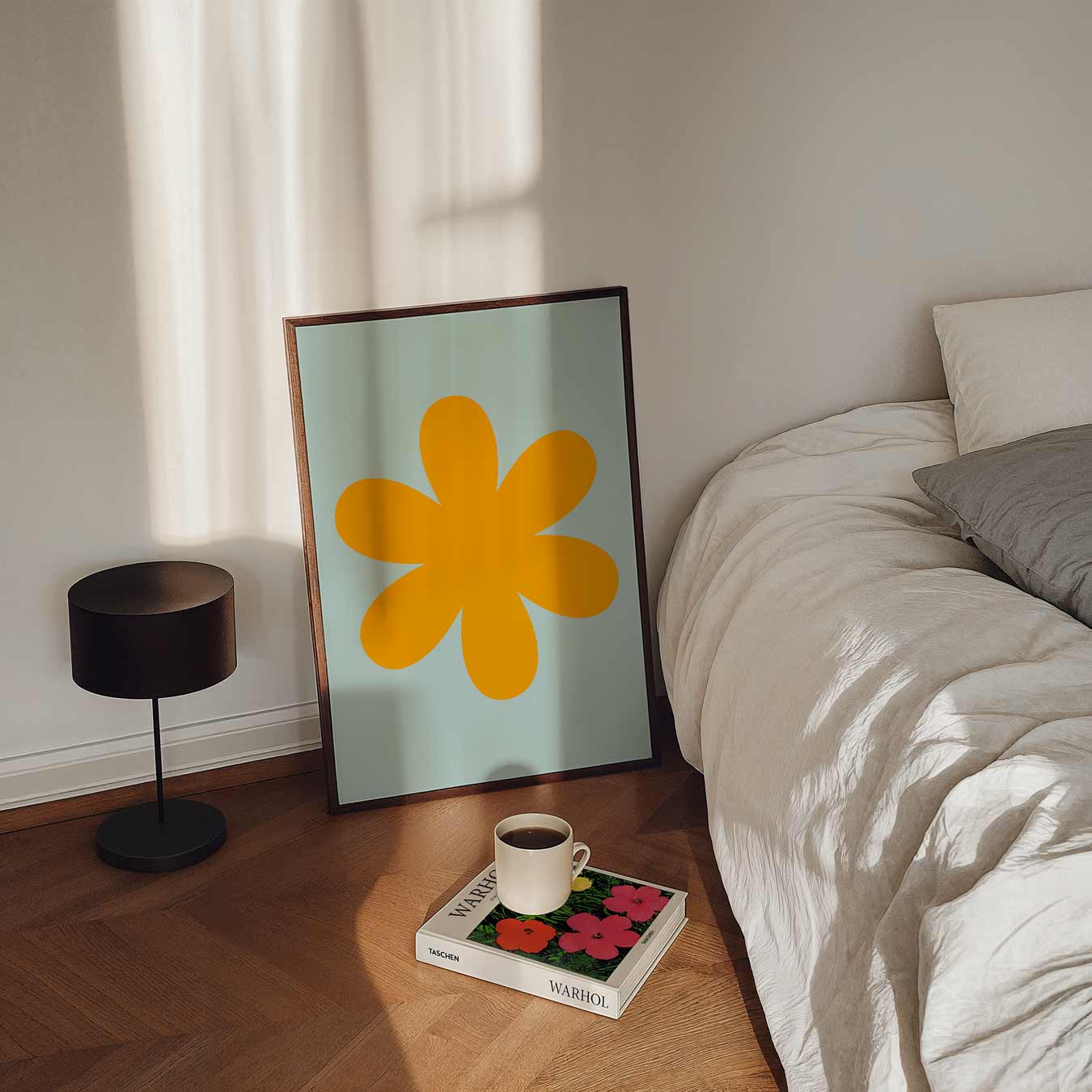 Retro Bloemenposter-WallArtistic