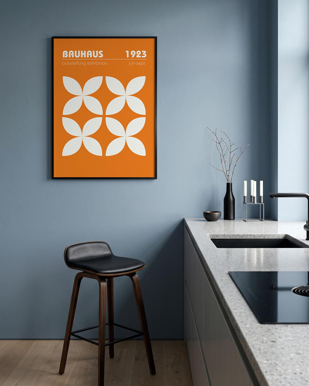 Vormritme en kleur Poster