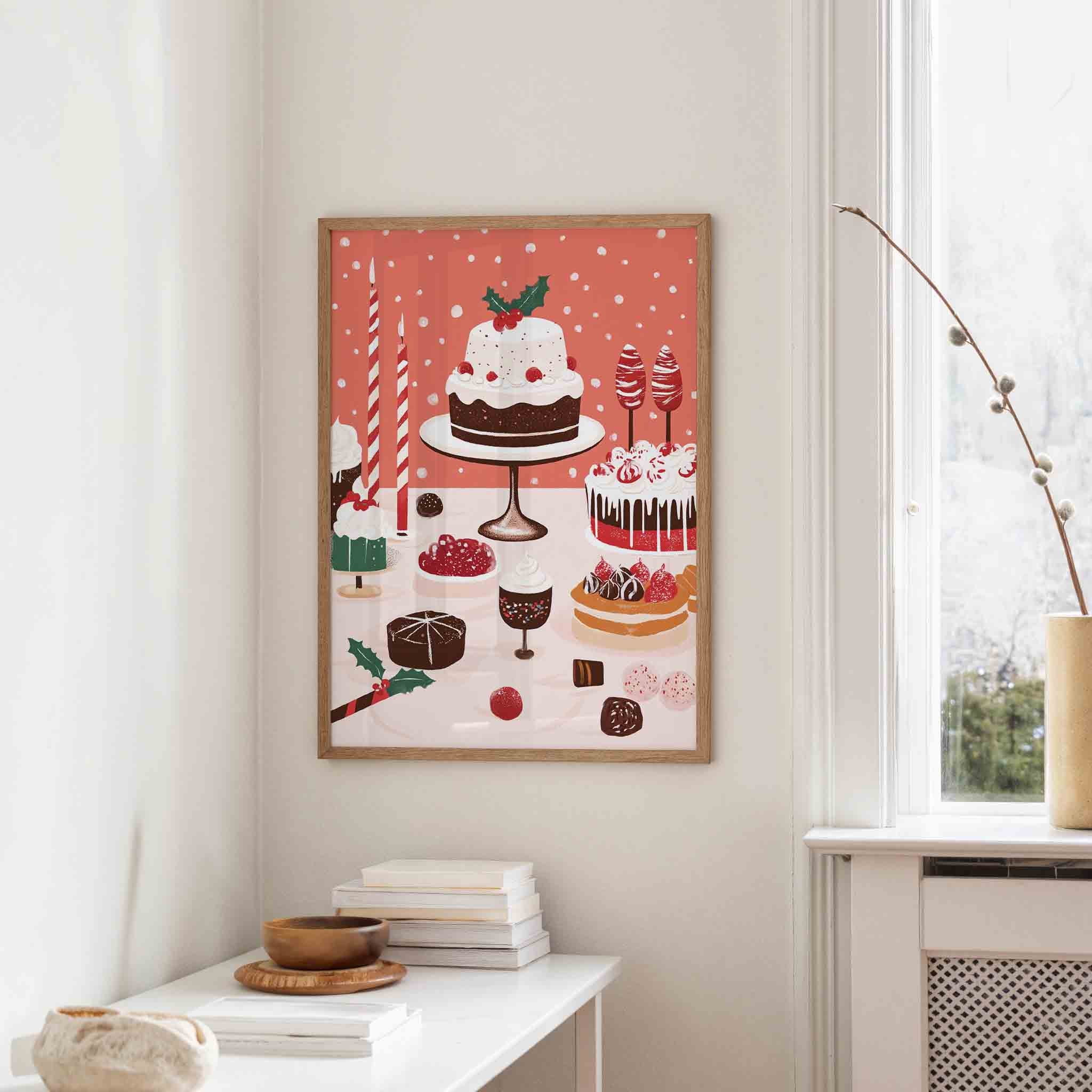 Feestelijke dessert Poster
