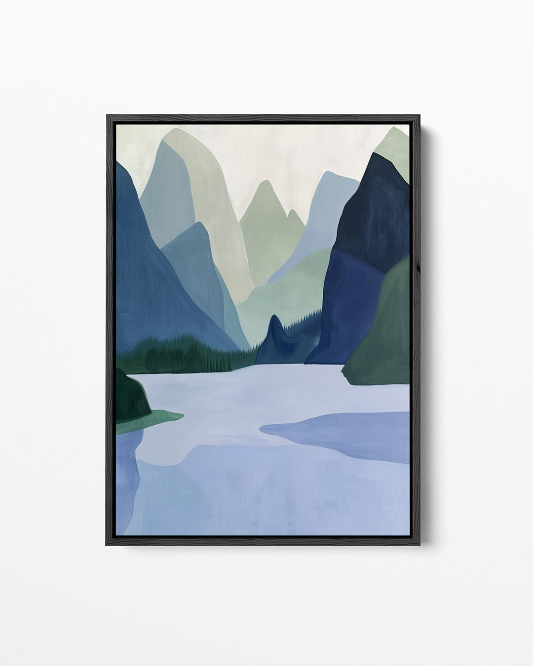 Serene berglandschap Kunstwerk