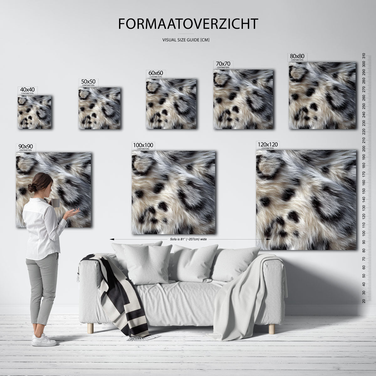Harige vacht textuur Poster