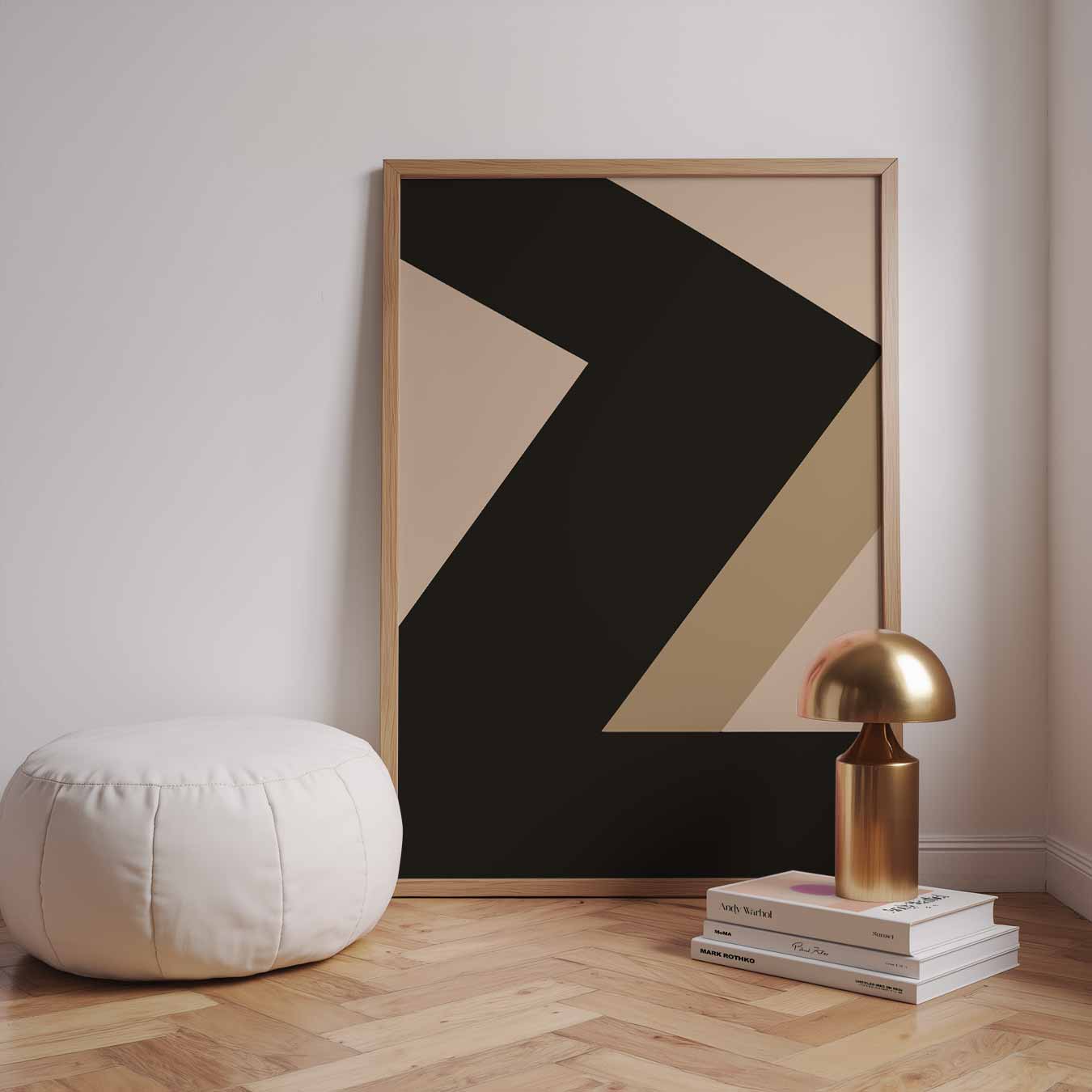 Stijlvolle Geometrische Print Poster-WallArtistic