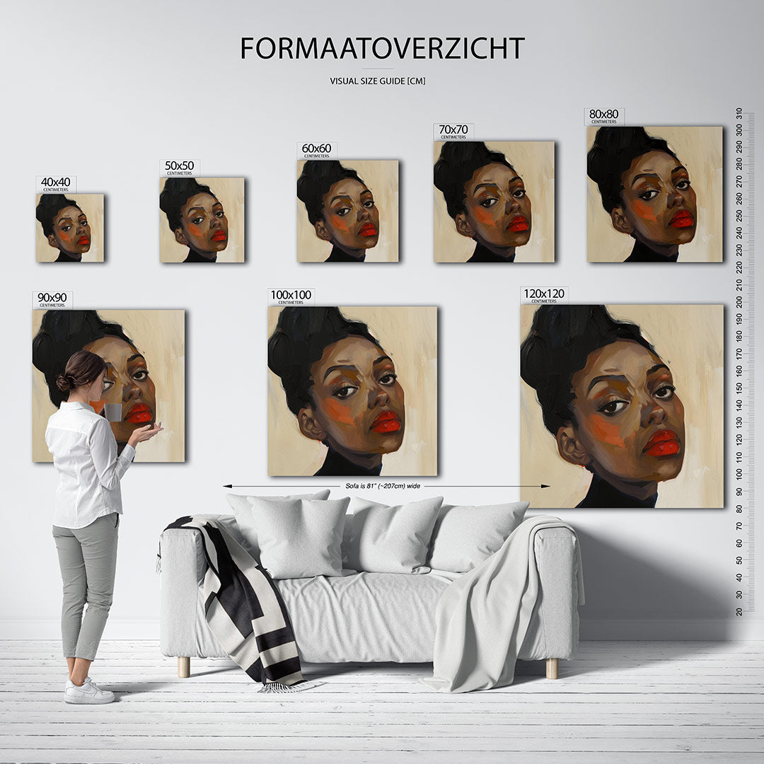 Portretstudie Kunstwerk