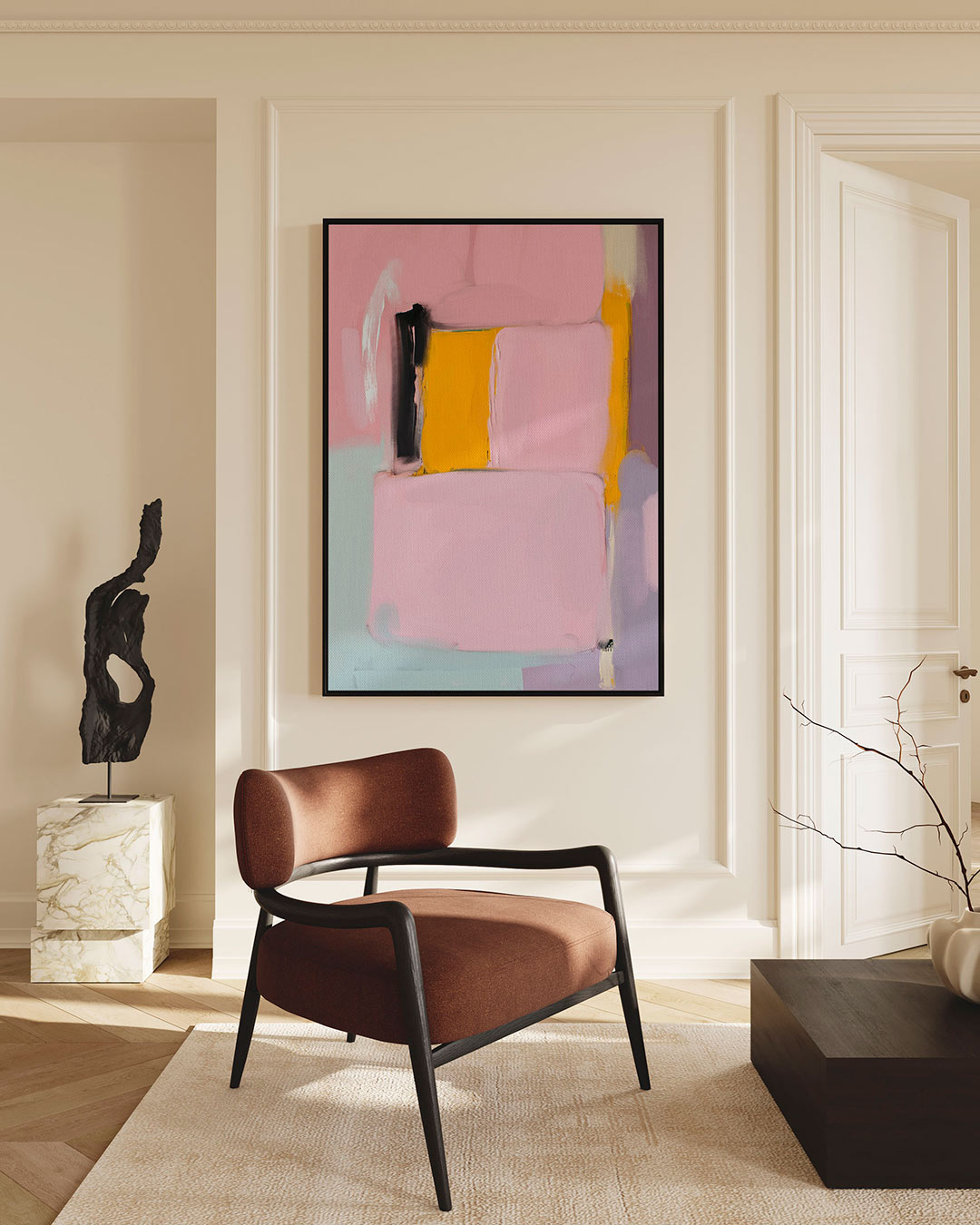 Kleurrijke vlakken Kunstwerk