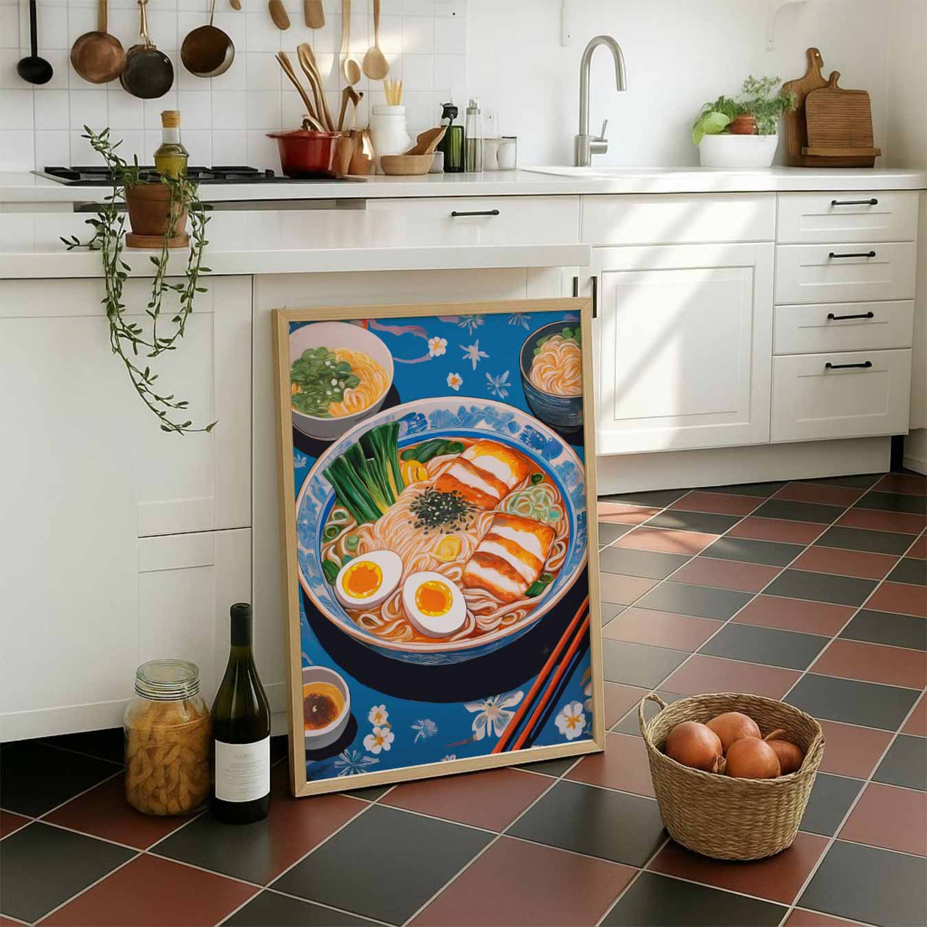 Heerlijke Ramen Illustratie Poster-WallArtistic