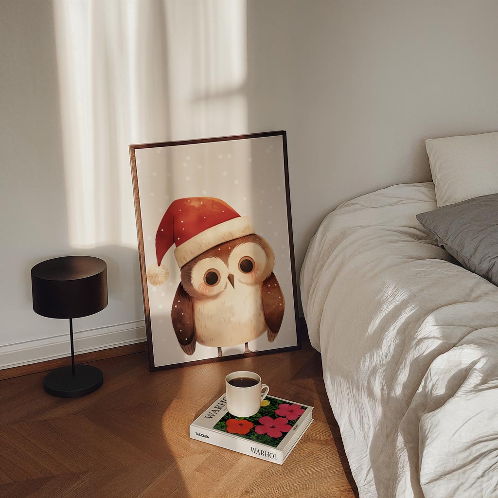 Winterse Uilenposter-WallArtistic