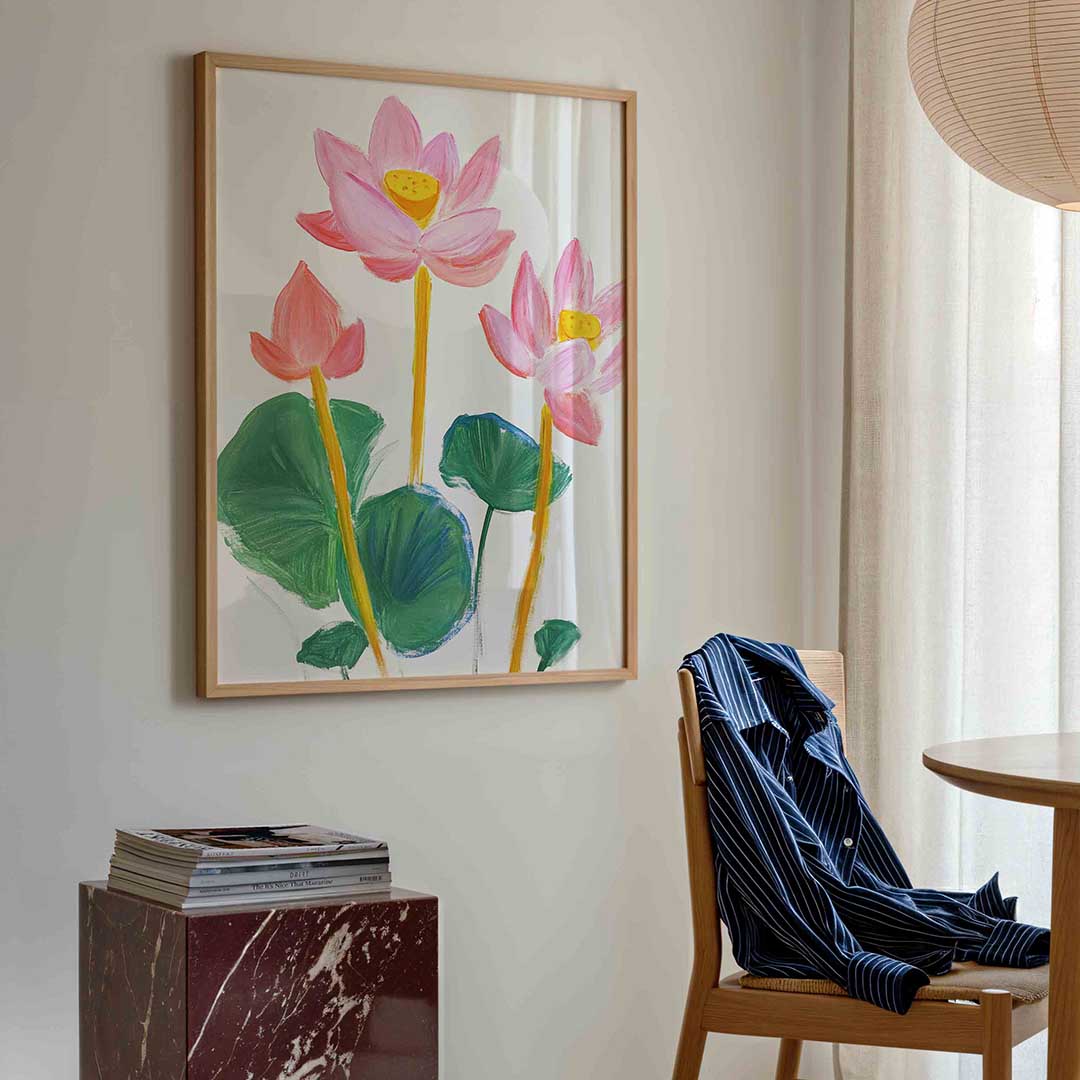 Lotusbloemen Poster