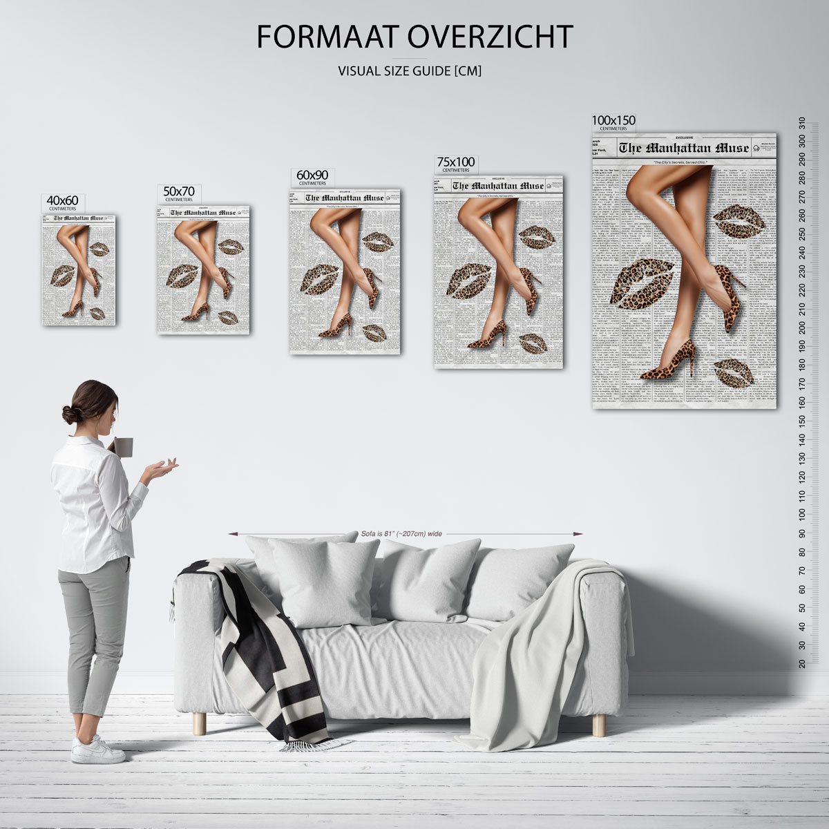 Mode en print Kunstwerk