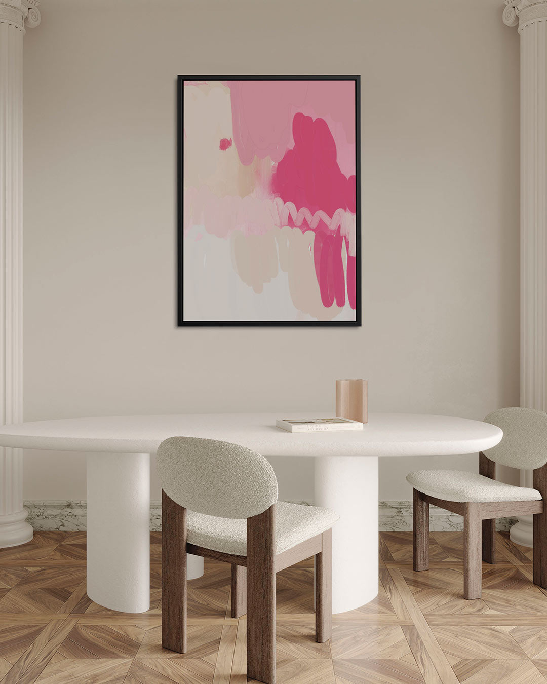 Zachte kleurencompositie Kunstwerk