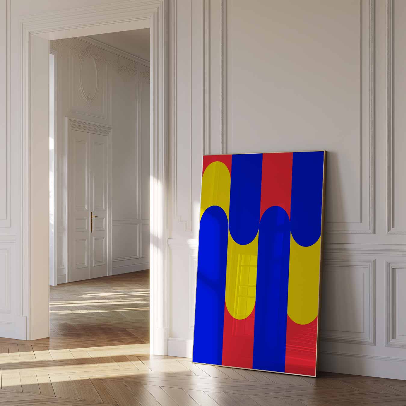 Kleurrijke Geometrische Vibes Poster-WallArtistic