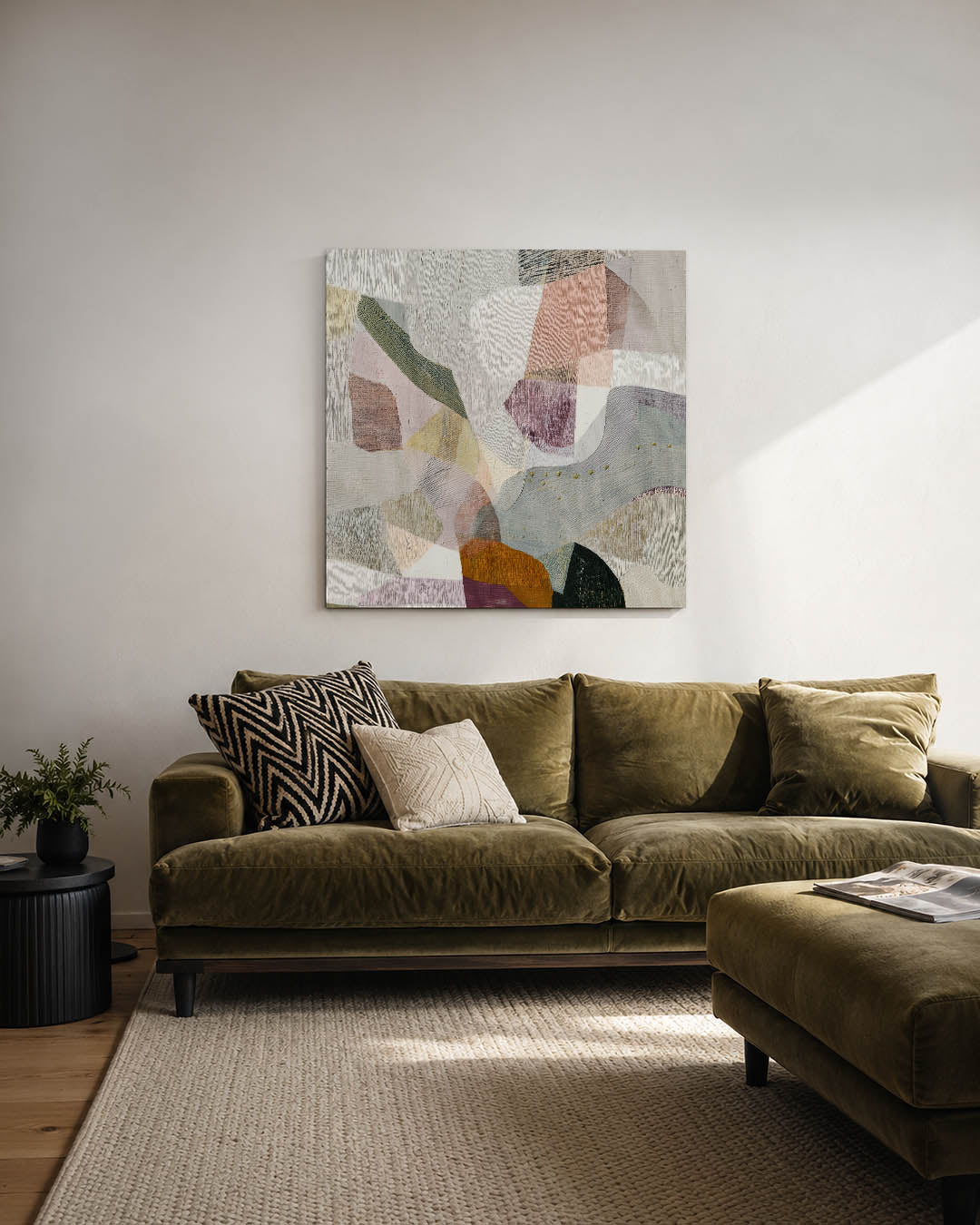 Organische vormen compositie Kunstwerk