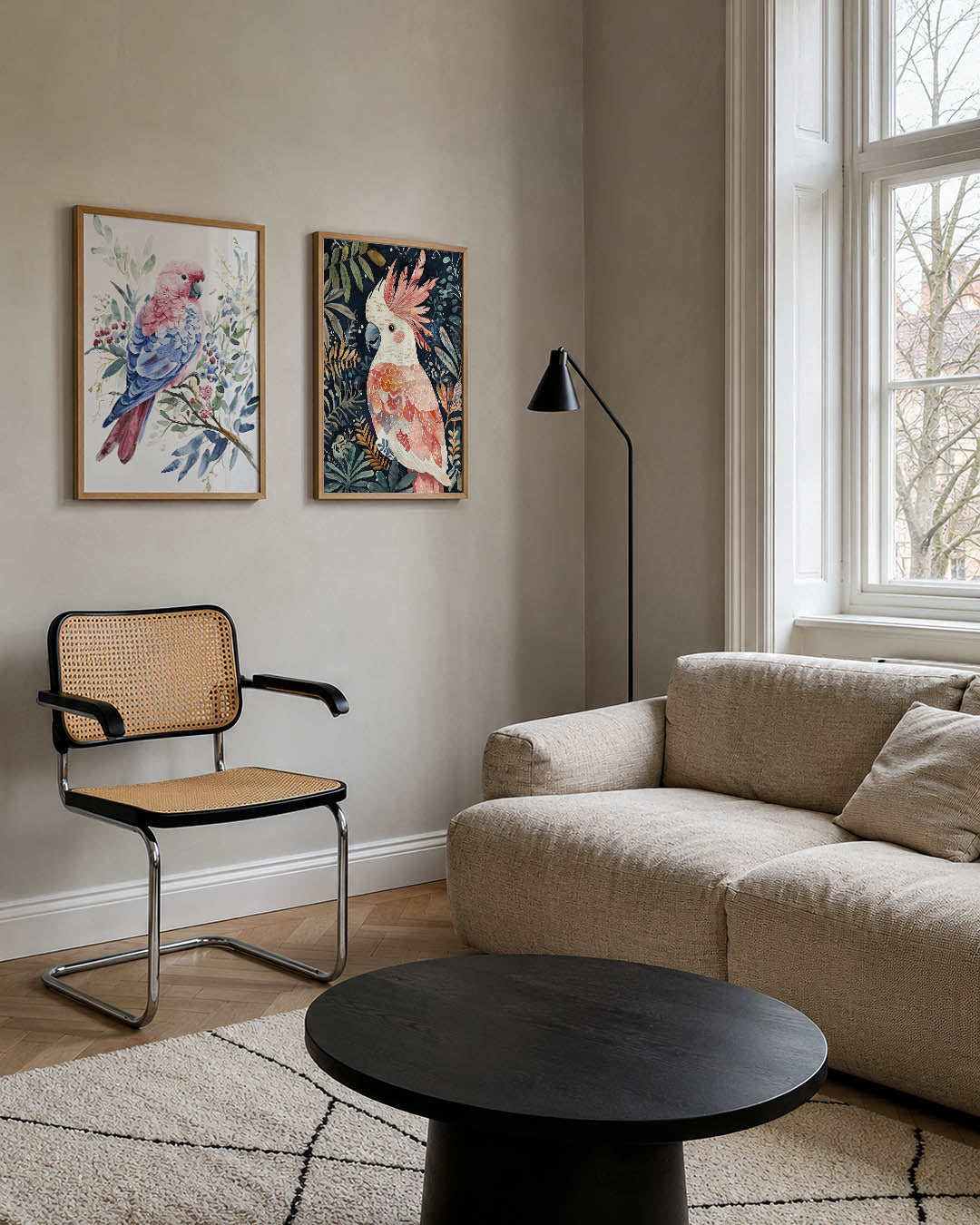 Vogels en bladeren Posterset