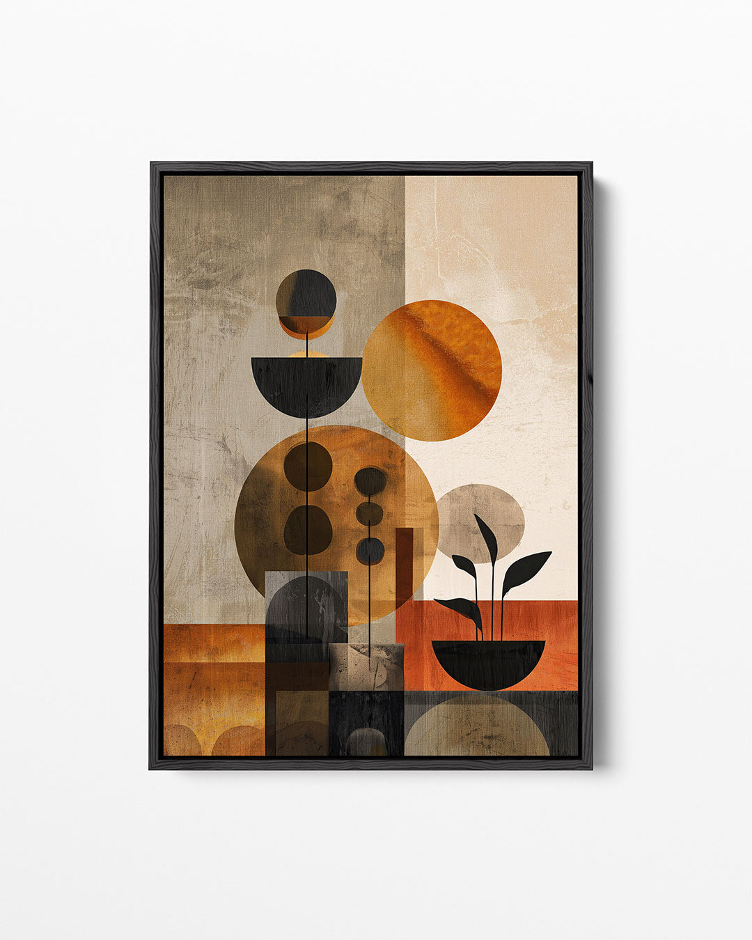 Geometrische vormen compositie Kunstwerk