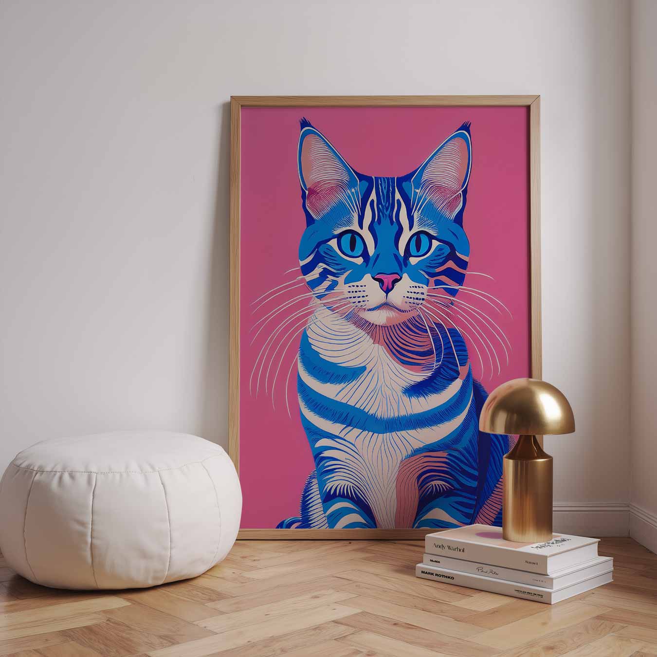 Hippe Kattenkunst Poster-WallArtistic