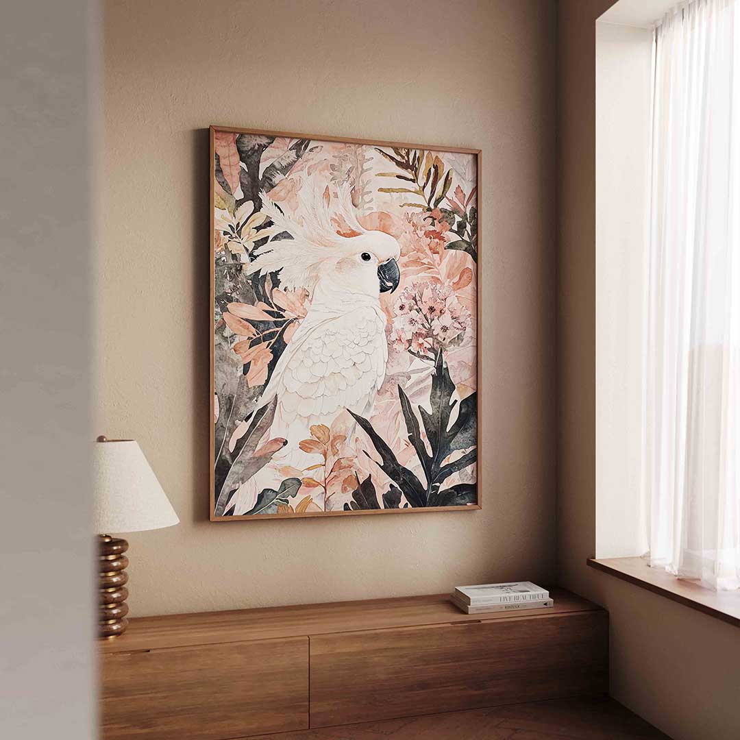 Witte kaketoe Poster