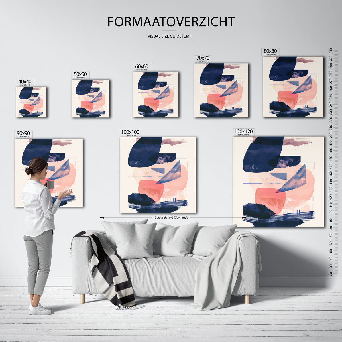 Abstracte vormen Poster