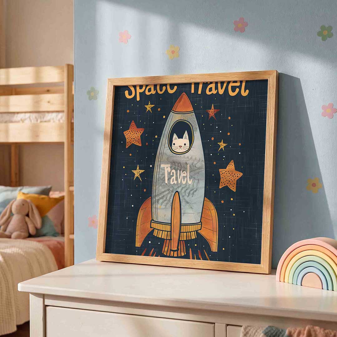 Ruimtevaart kat Poster