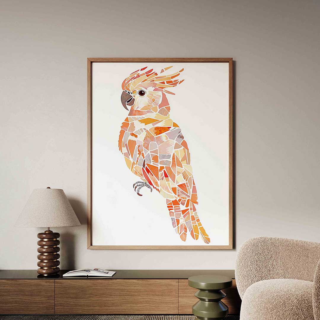 Papegaai mozaïek Poster