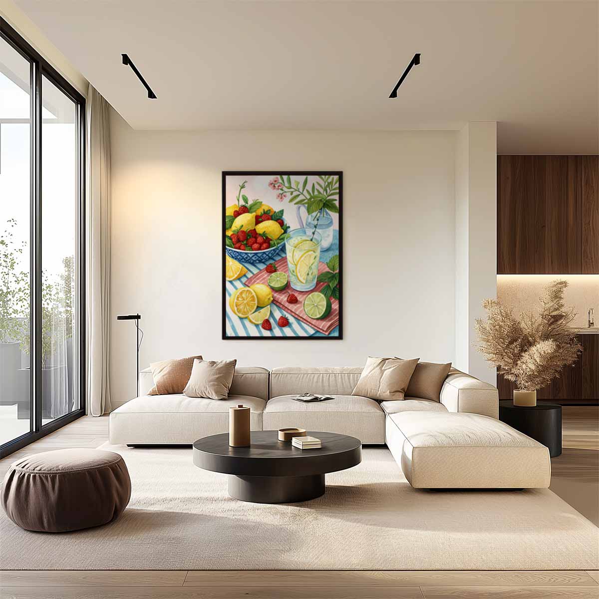 Verfrissend Zomers Fruit Schilderij Kunstwerk-canvas-dibond-plexiglas-wanddecoratie-WallArtistic