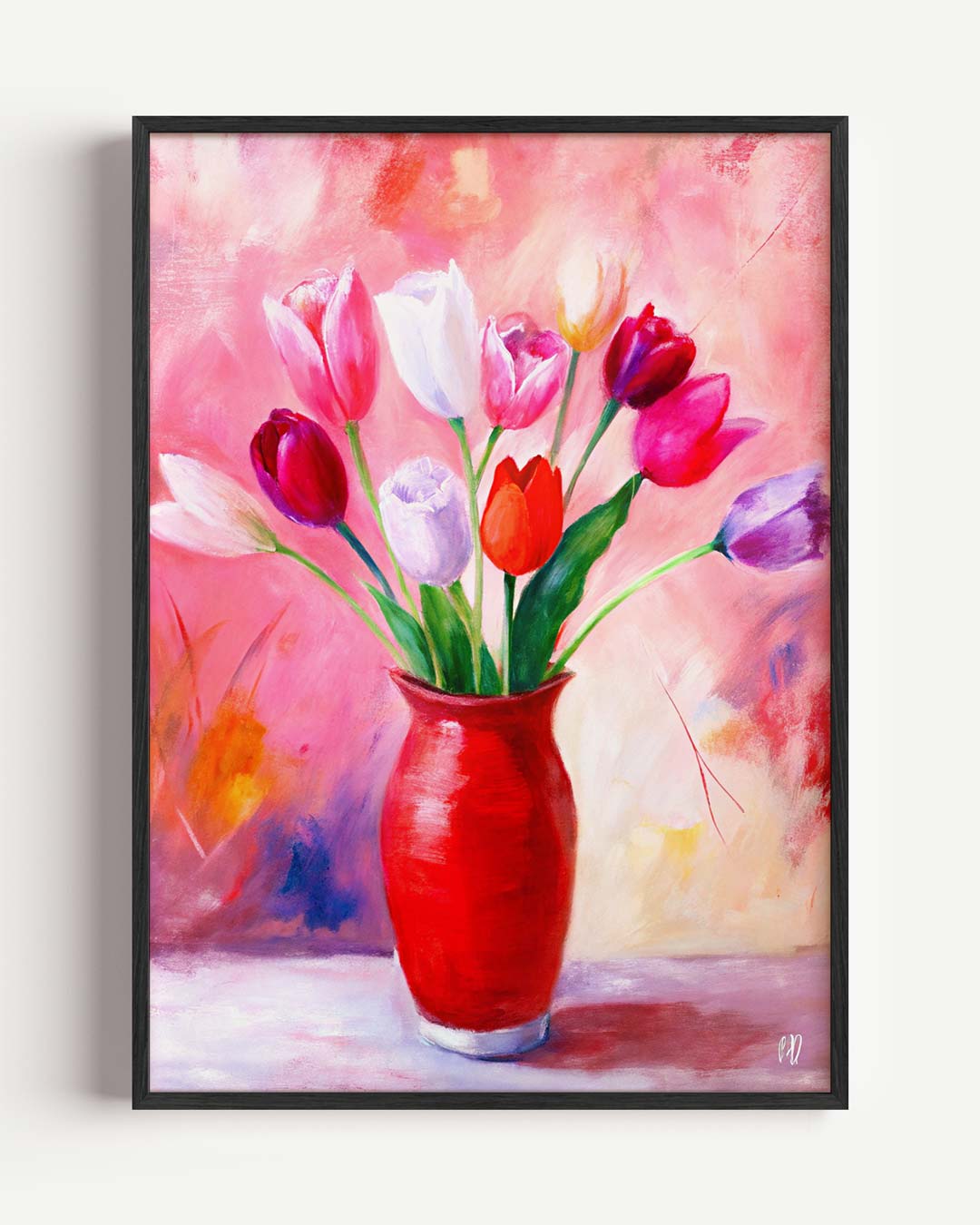 Vrolijke Tulpen Poster-WallArtistic