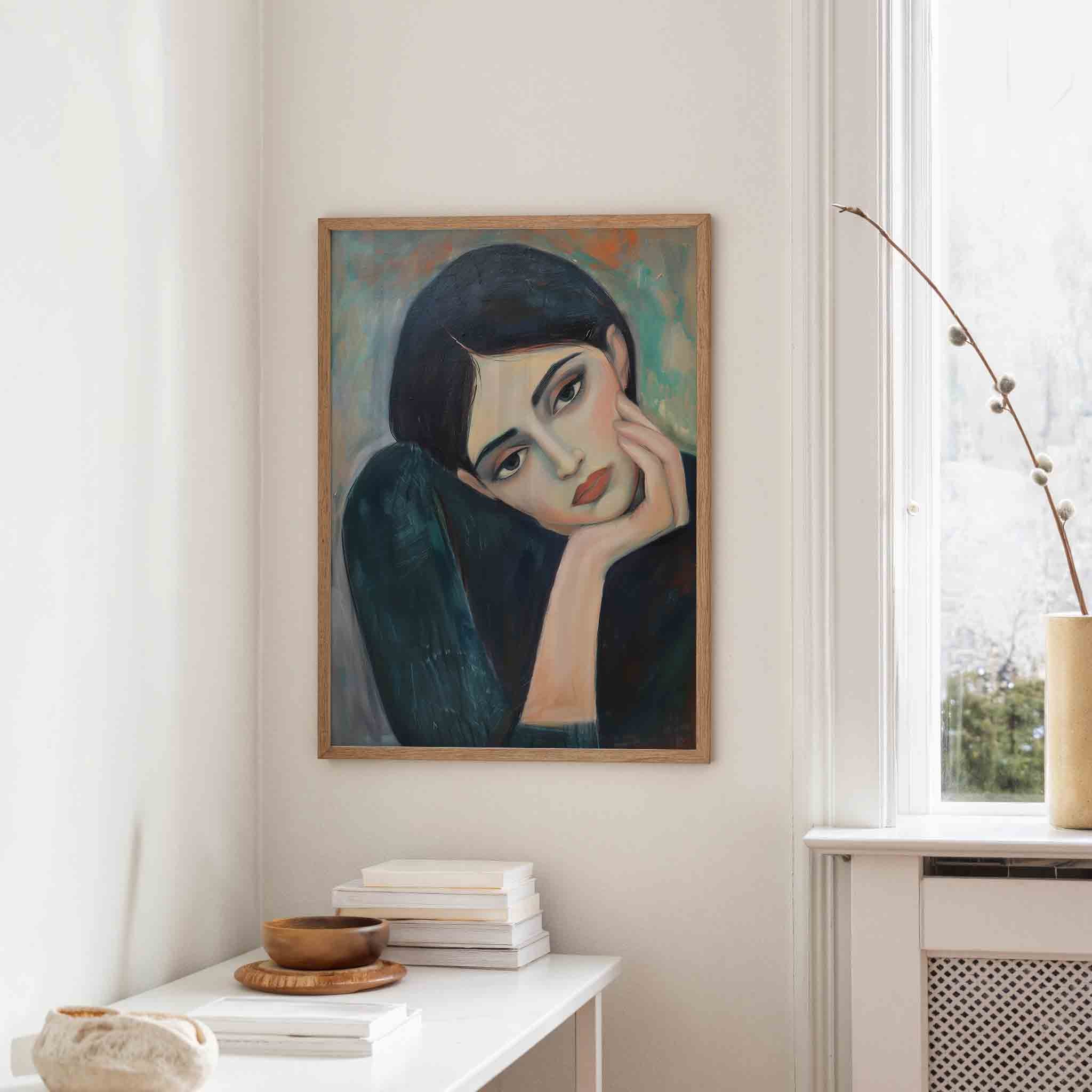 Portret van vrouw Poster