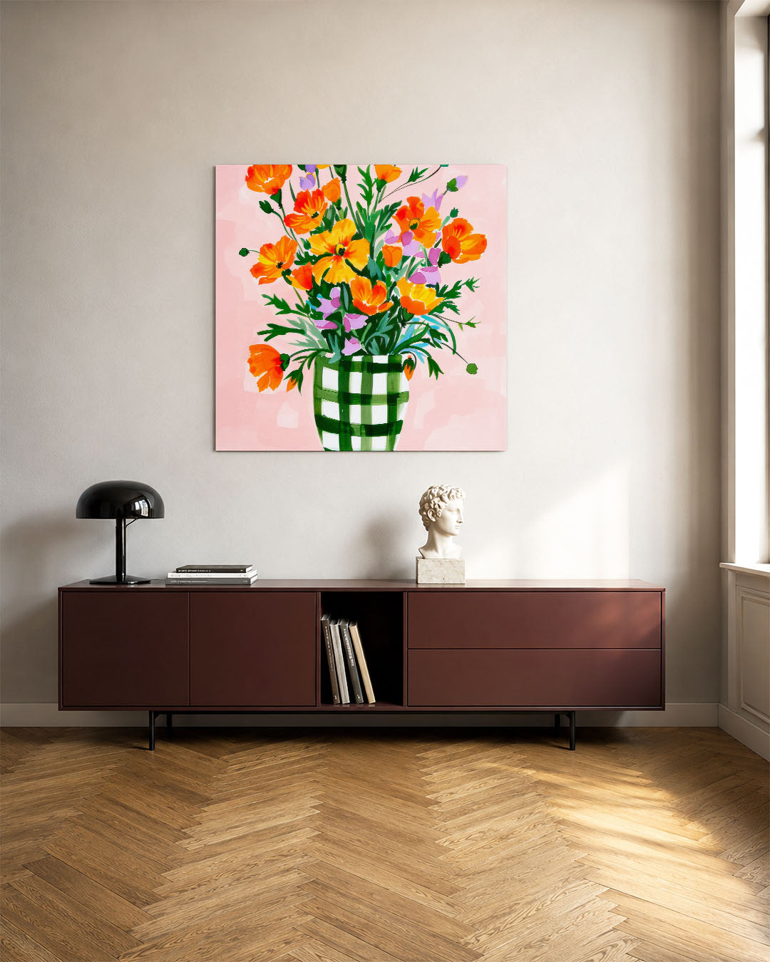Bloemrijke compositie Kunstwerk