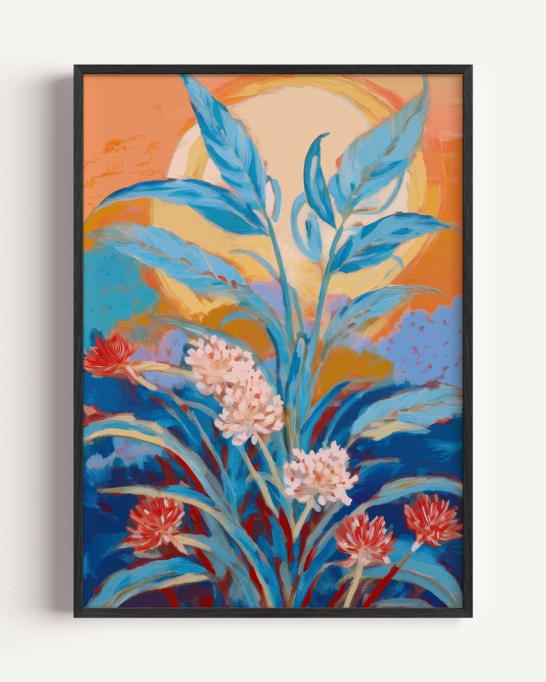 Botanische Zonsopkomst Poster-WallArtistic