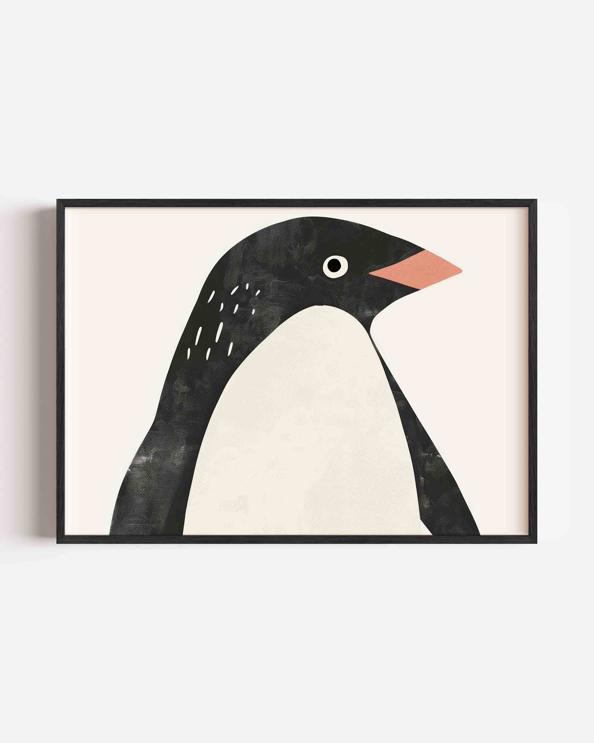 Pinguïn profiel Poster