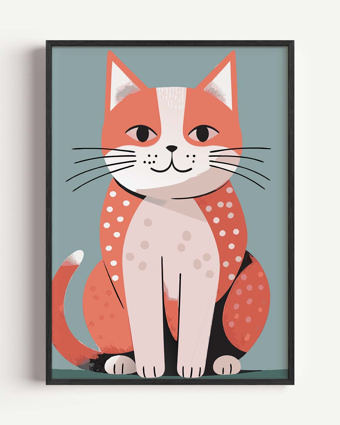 Vrolijke Kattenposter-WallArtistic