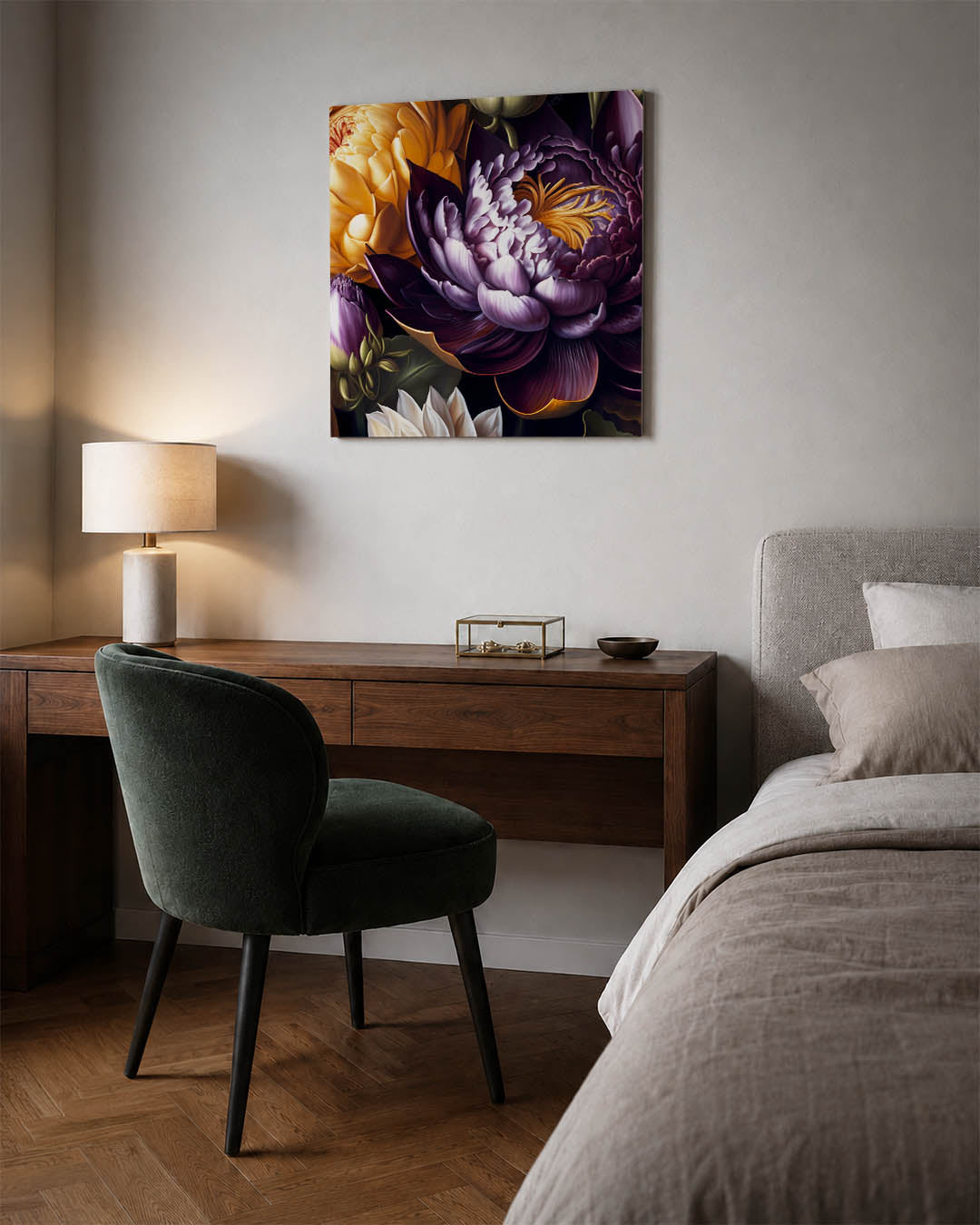 Bloemrijke harmonie Kunstwerk