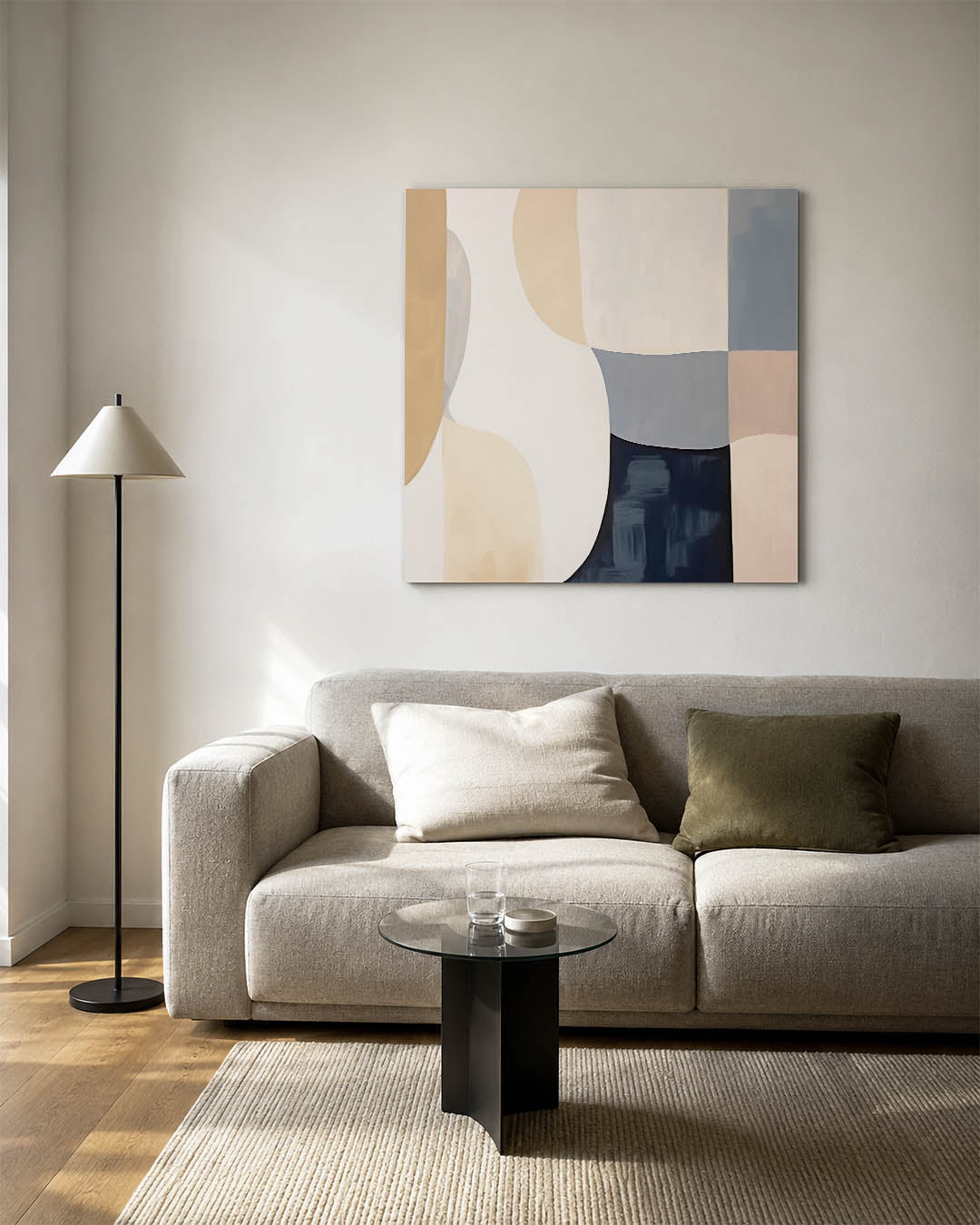 Organische vormen compositie Kunstwerk