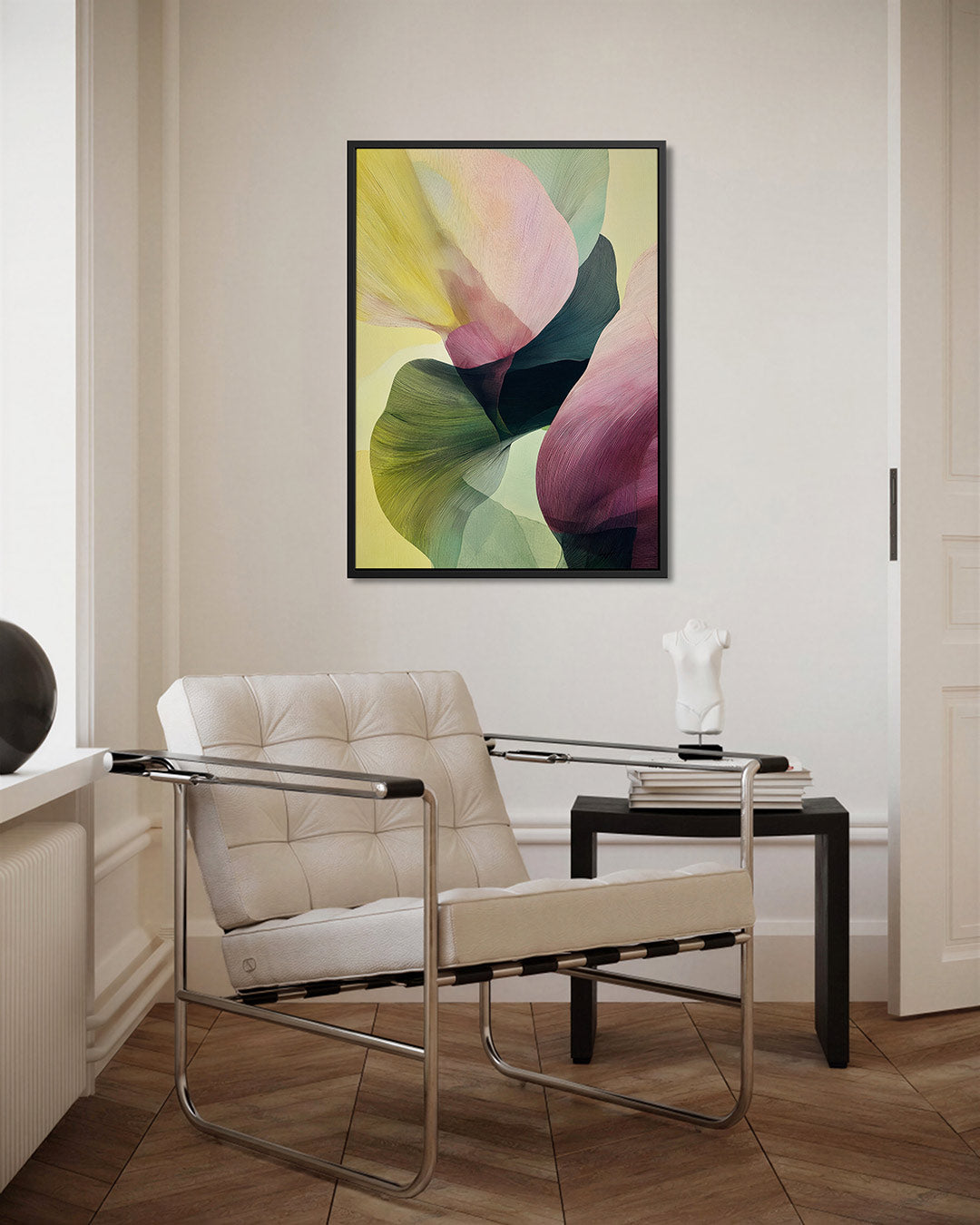 Vloeiende kleurencompositie Kunstwerk