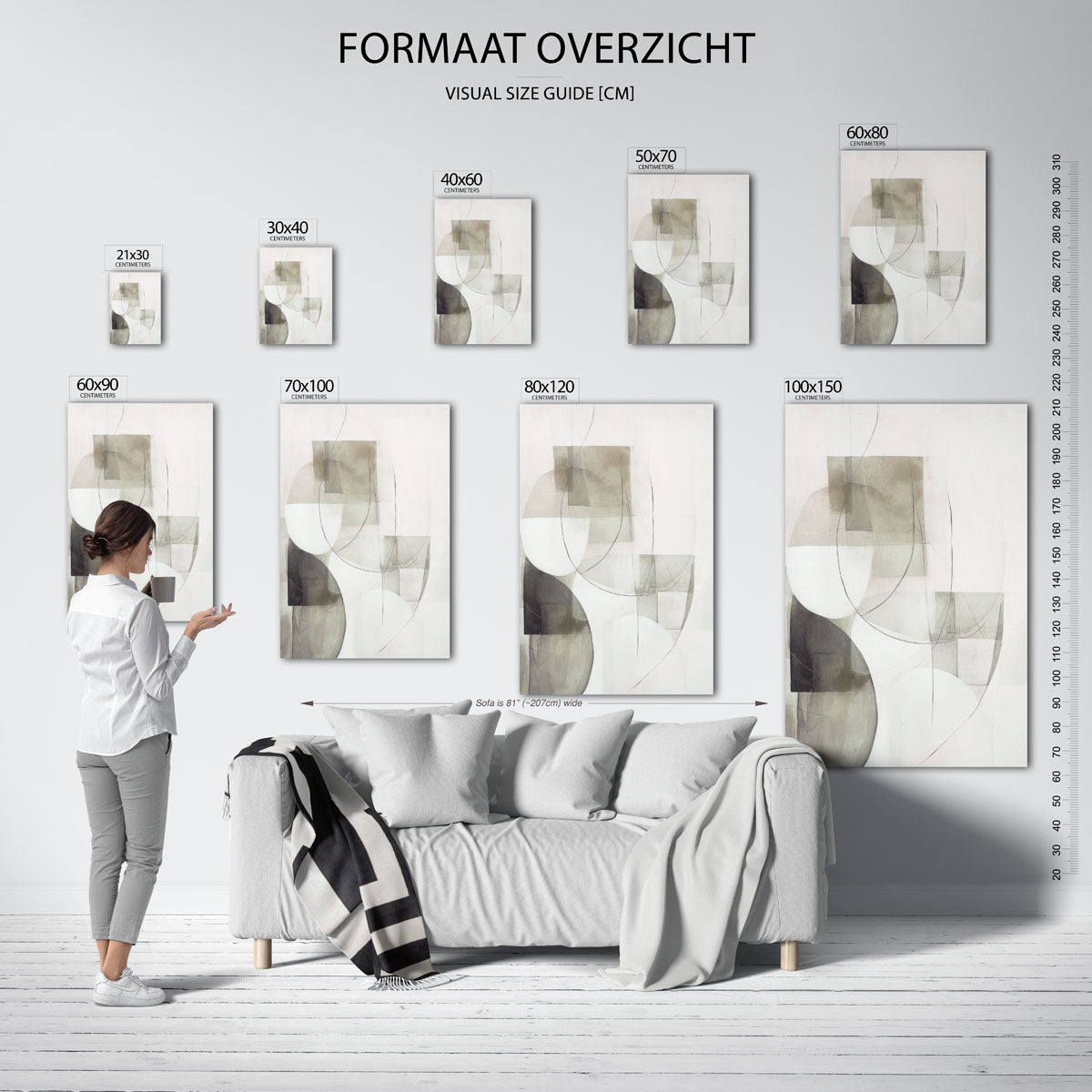 Abstracte vormen Poster