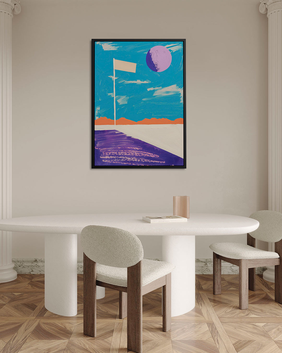 Geometrische kleurencompositie Kunstwerk