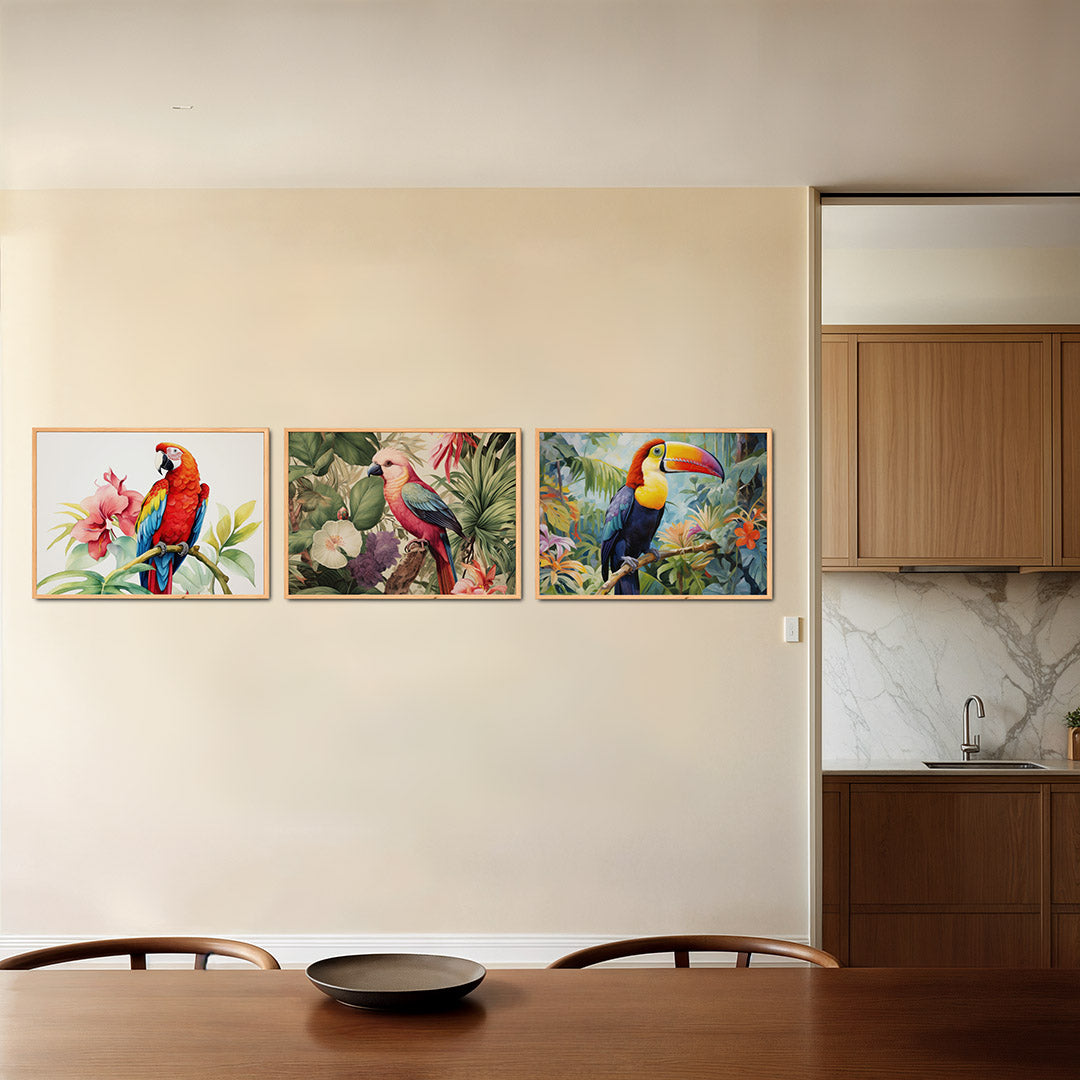 Kleurige vleugels Posterset